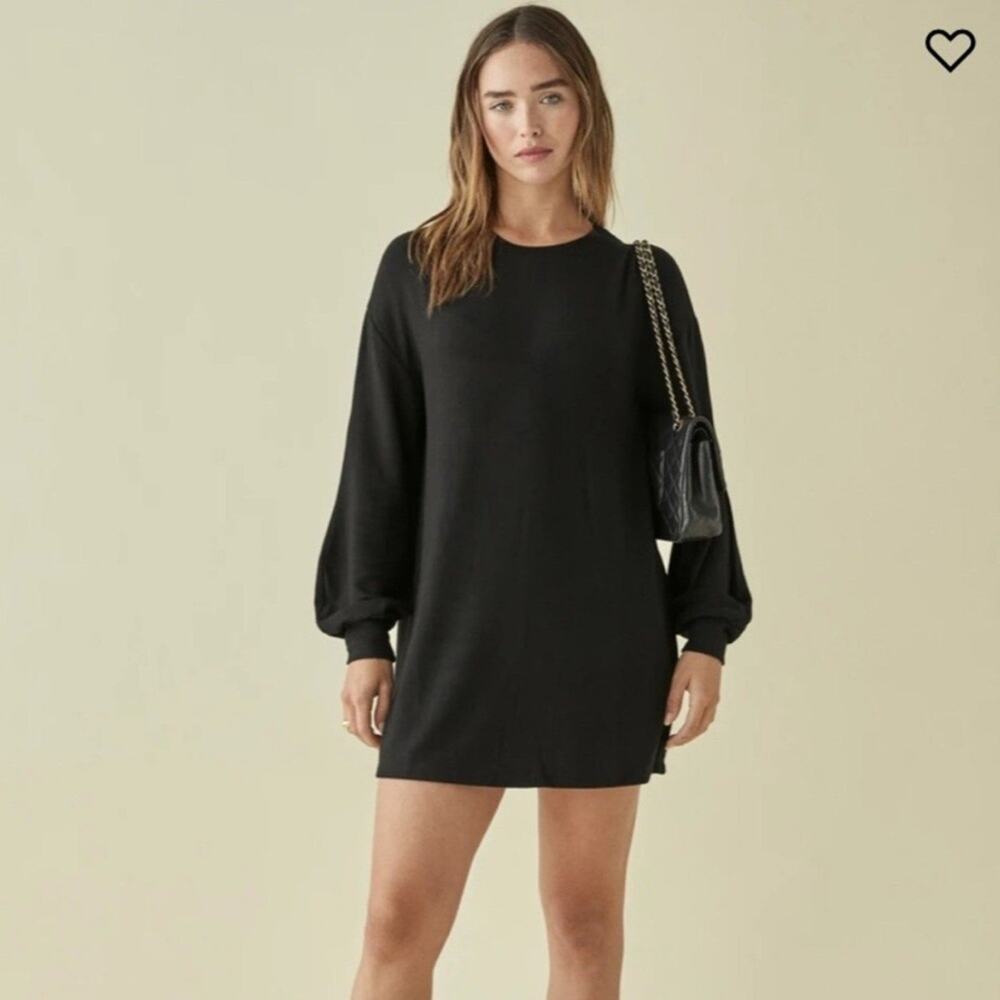 Reformation Radlee Knit Sweater Dress - XS Black